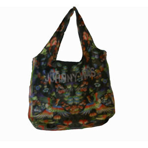 Johny Was Bag Reusable Packable Birds & Floral Shopping Tote